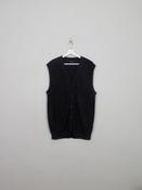 Men's Dark Grey Wool Gilet L