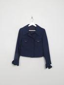 Women's Vintage Navy Cropped Jacket S image