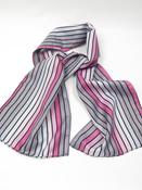 Vintage Pink Striped Scarf