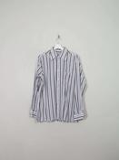 Men's Vintage Striped Black &amp; Grey Shirt L image