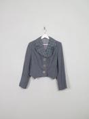 Women's Vintage 70s Grey Wool Jacket S image