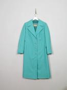 Women's Vintage Aqua Green Spring Coat M