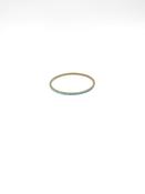 Vintage Turquoise &amp; Brass Bangle
