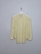 Women's Vintage Yellow Silk Blouse M image