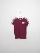 Women's Vintage Adidas Fitted Three Stripes T-shirt S image