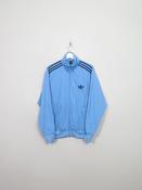 Men's Vintage Blue Adidas Track Jacket M image