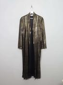 Women's Vintage Gold Lame Miss Selfridge Coat S/M image