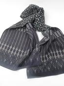 Men's Vintage Blue Printed Cravat Scarf Synthetic image