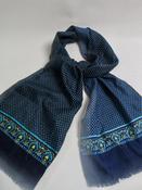 Men's Blue &amp; Yellow Printed Vintage Scarf image
