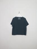 Women's Vintage Green Short Sleeved Top M/L
