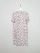 Vintage Taupe Floral Printed Dress S/M image