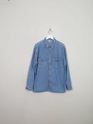 Men's Vintage Blue Denim 1970s Shirt M/L