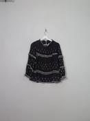 Black Linen Frilly Isabel Marant Blouse 40 image