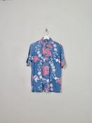 Men's Vintage Blue Hawaiian Shirt S/M image