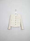 Women's Vintage Cream Tweed Jacket S