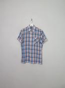 Men's Vintage Check Short Sleeved Shirt S/M