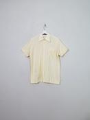 Men's Vintage Yellow Buttermilk Short Sleeved Shirt M/L