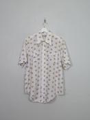 Men's Vintage Floral 70s Short Sleeved Shirt L/XL image