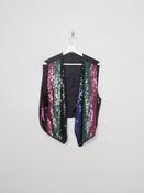 Vintage Colurful Sequin Waistcoat S-L image