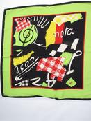 Vintage Mondi Silk Patterned Scarf