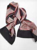 Vintage Striped Red &amp; Black Neck Scarf