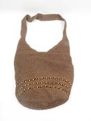 Womens Vintage Brown Straw Cross Body Bag image