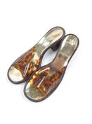 Women's Vintage Brown Tortoiseshell  90s Mules 7/40 image