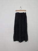 Vintage Black Long Indian Cotton Skirt One Size image