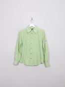 Women's Vintage Green Gingham Austrian Shirt M