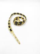 Vintage Gold &amp; Black Metal Belt S/M