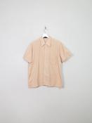 Mens Vintage Coffee Brown 1960s Shirt L
