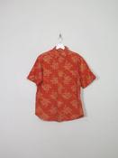 Men's Vintage Orange Hawaiian Shirt S image