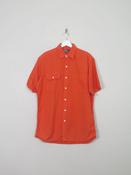 Men's Vintage Orange Polo Ralph Lauren Shirt M image