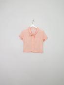 Womens Vintage Petal Pink 1950s Blouse XS/S