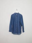 Men's Vintage Blue Denim Shirt XL