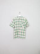 Men's Vintage Green Check 1950/60s Shirt M