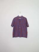 Mens Vintage Check 1950s Shirt L/XL image