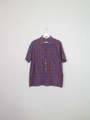 Mens Vintage Check 1950s Shirt L/XL image