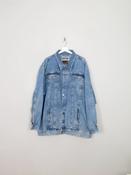 Men's Vintage Blue Denim Jacket 4XL