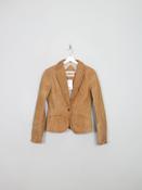 Women's Vintage Tan Leather 90s Jacket S New