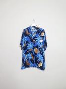 Men's Vintage Blue Hawaiian Shirt XL image