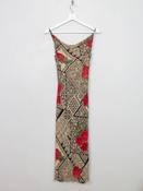 Vintage 90s Camisole Ange Dress With Rose Print XS/S