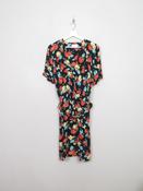 Vintage Black &amp; Floral Betty Barclay Short Dress S