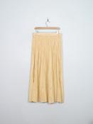 Vintage Yellow Buttermilk Indian Cotton Skirt L/XL