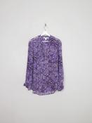 Vintage Diane Von Furstenburg Silk Purple Blouse S/M