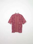 Men's Vintage Wine Batik Shirt L image