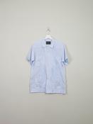 Mens Vintage Blue Embroidered Ra-Hd XS/S image