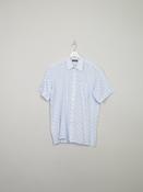 Mens Vintage Blue Monograms Shirt L image