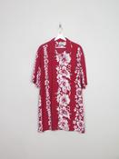 Men's Vintage Wine Hawaiian Shirt XL
