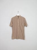 Men's Vintage Check Shirt Short Sleeved M